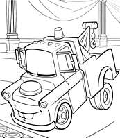 coloriage martin reve cars 2